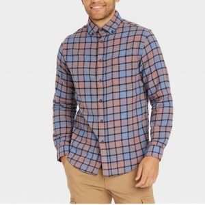 Goodfellow & Co Men's Lightweight Flannel Button-Down Shirt